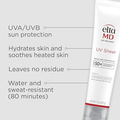 EltaMD UV Sheer provides a smooth matte look after application