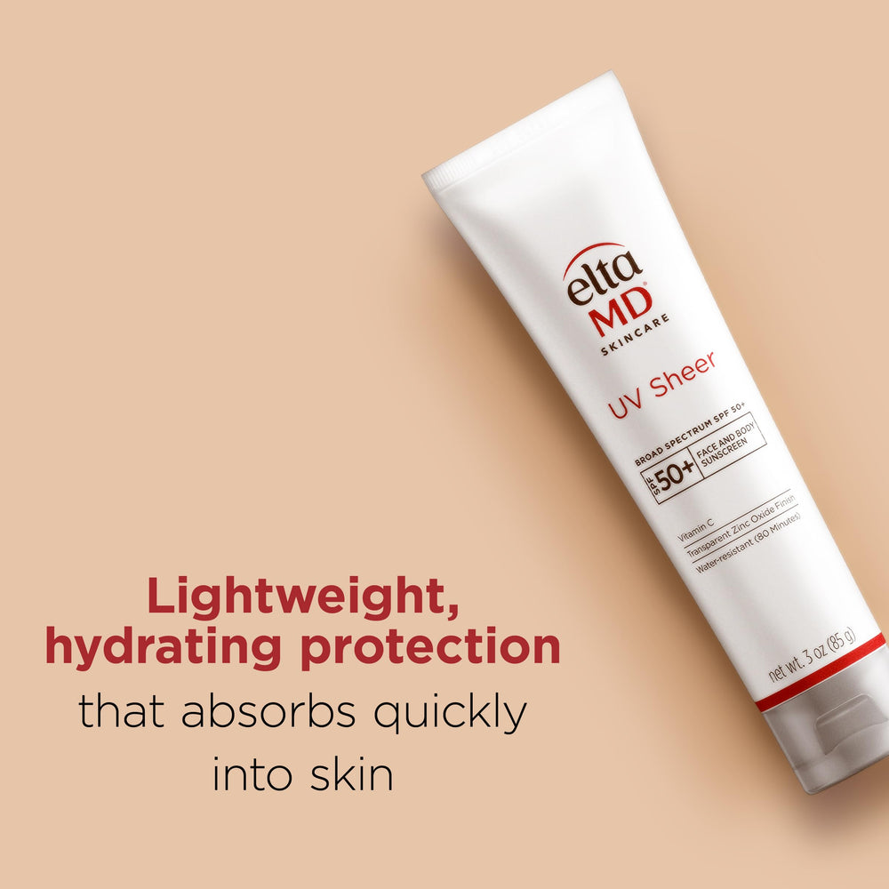 EltaMD UV Sheer with squalane adds skin softness during sun exposure