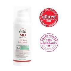 EltaMD Skin Recovery texture close-up shows lightweight, blendable mineral formula