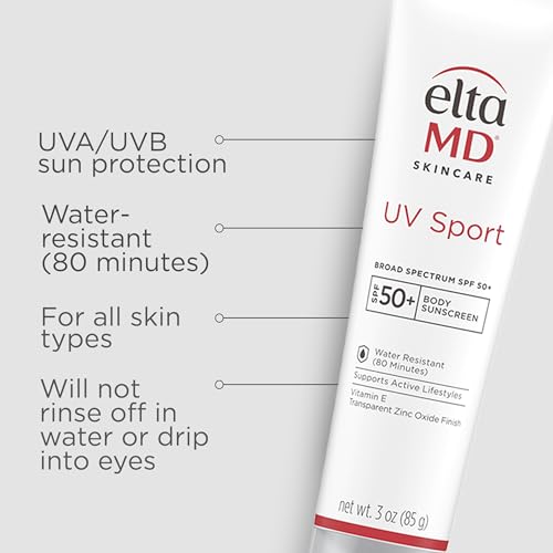 EltaMD UV Sport lotion on arm showing easy rub-in for daily protection