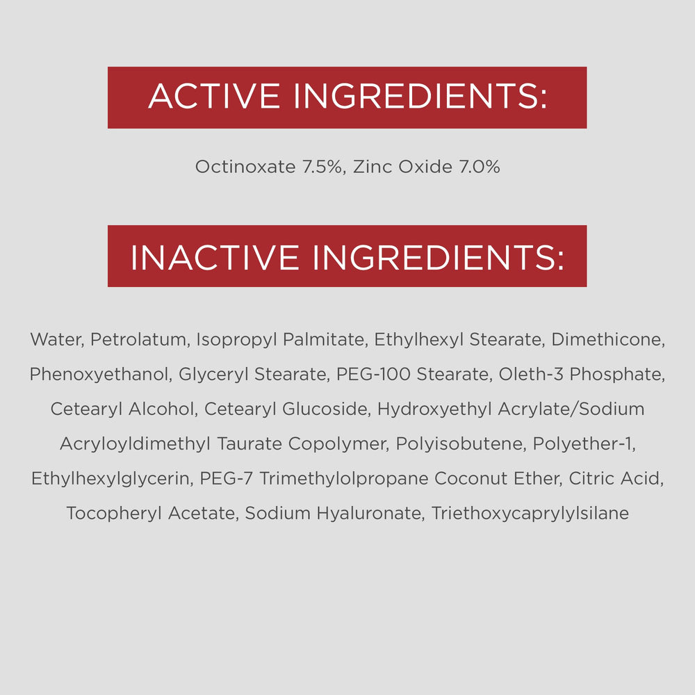 EltaMD mineral sunscreen with Zinc Oxide offers broad-spectrum protection on skin.