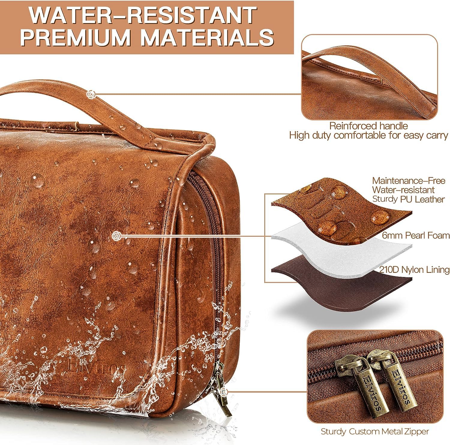 Elviros water-resistant drawstring bag expands storage and keeps gear separate.