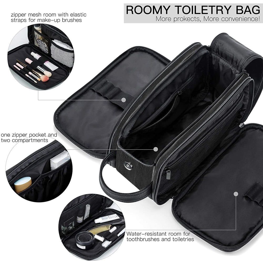 Elviros Toiletry Bag waterproof shoe-dryer pouch demonstrates gym kit separation.