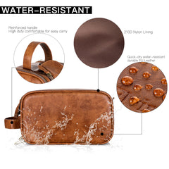 Elviros PU leather water-resistant material highlights durability