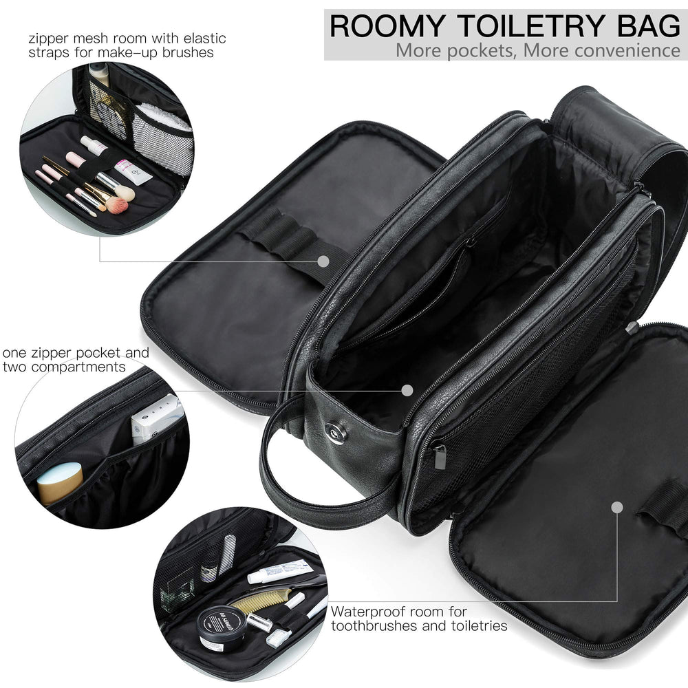 Elviros bag includes waterproof shoe and hair dryer pouch for gym trips.