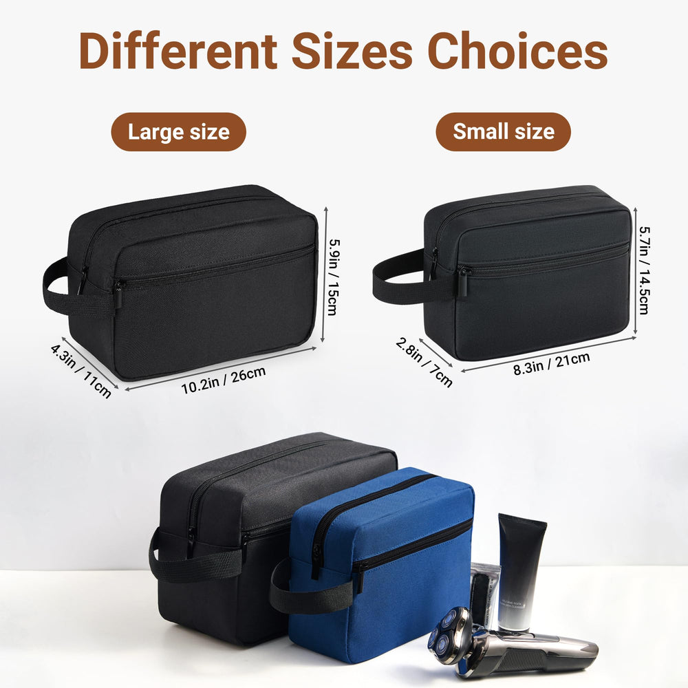 Elviros travel toiletry bag shaving compartment stores grooming tools neatly.