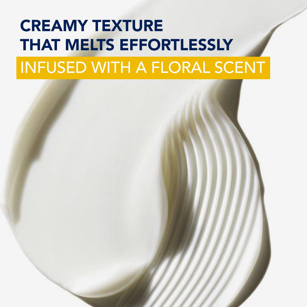 ElySeoul neck cream floral scent closeup suggests a soothing spa-like experience.