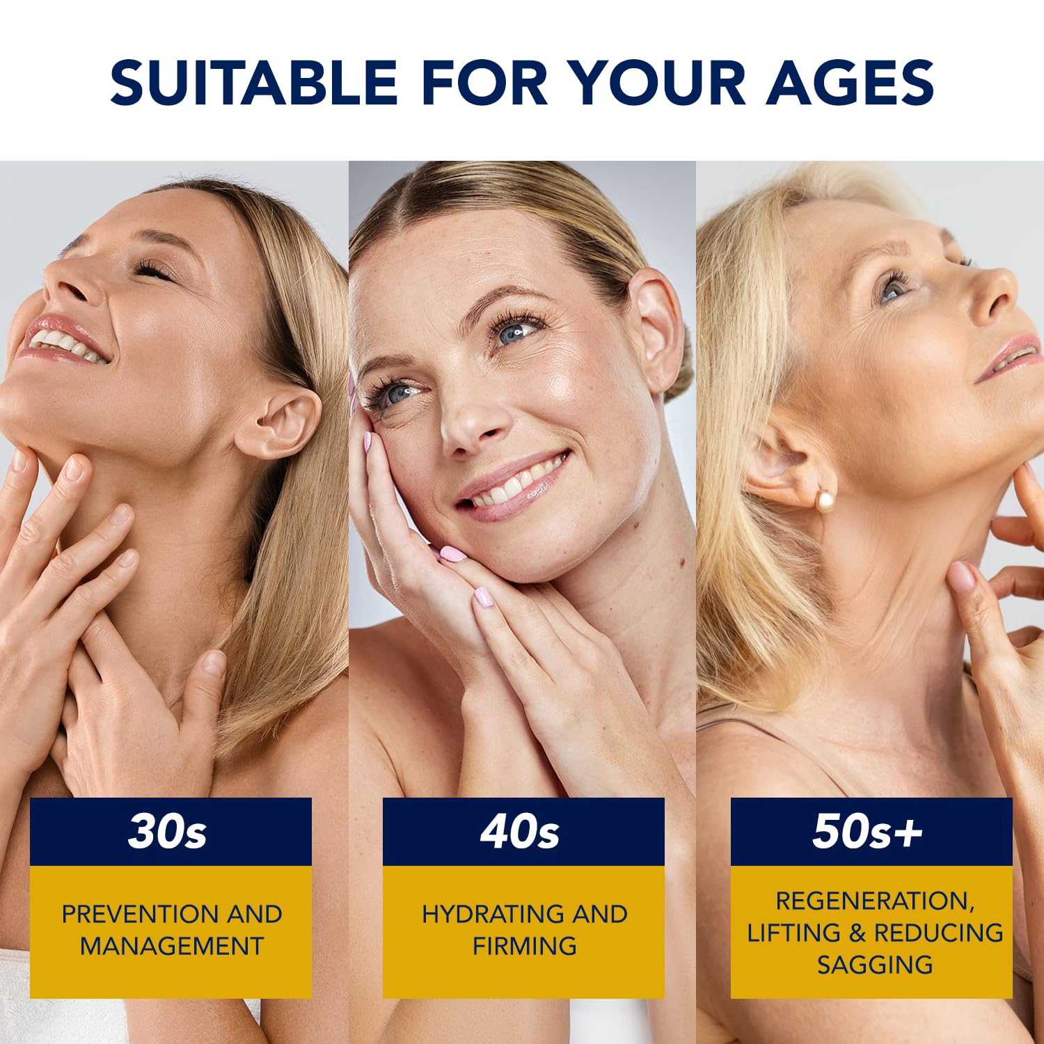 ElySeoul neck cream texture closeup reveals creamy hydration for smoother skin.