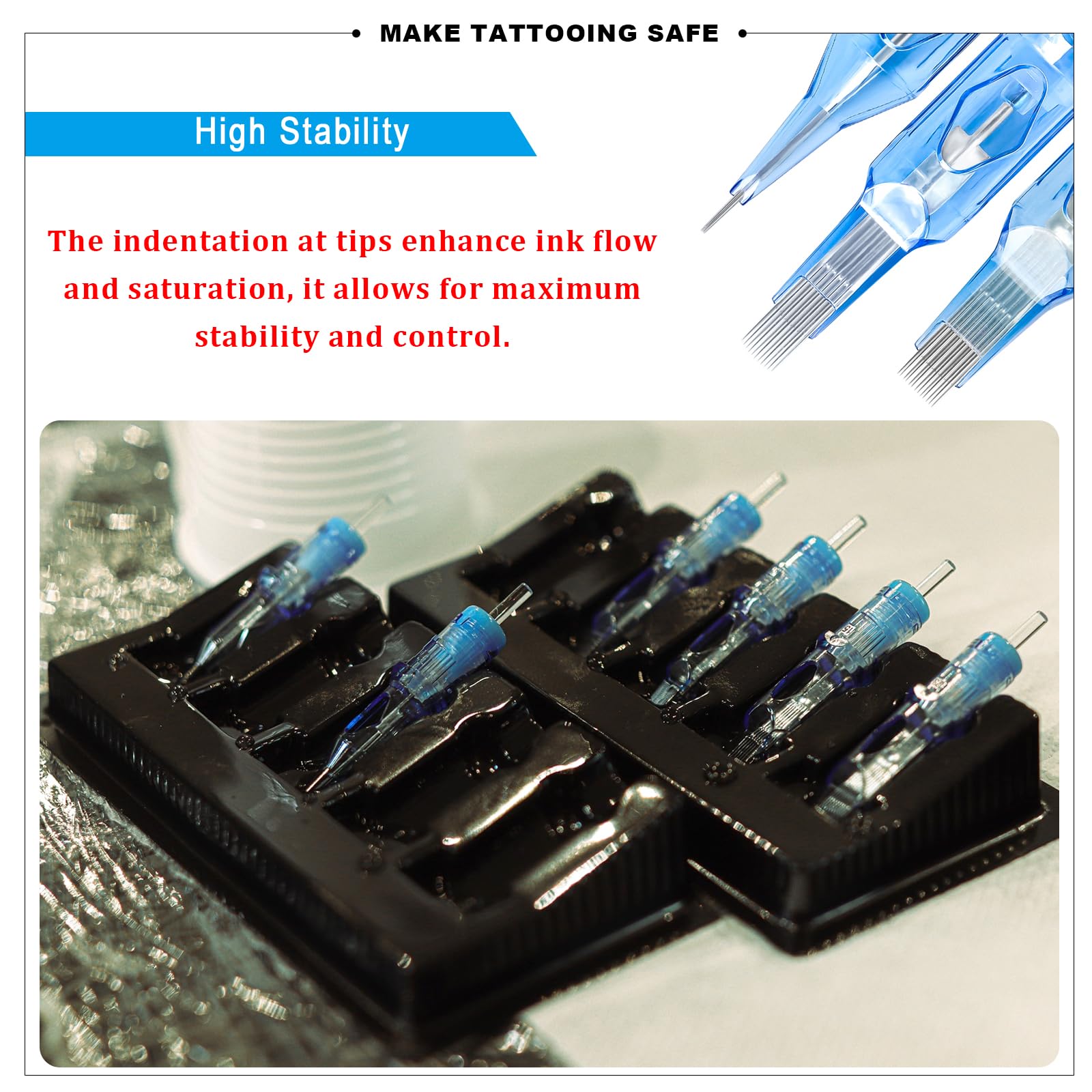 Emalla Eliot indentation tip enhances ink flow and saturation