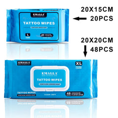 Emalla Green Soap Tattoo Wipes beach and gym use for tattoo aftercare