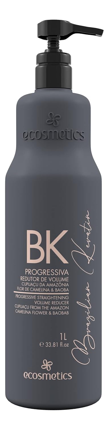 EMAX ECOSMETICS Deluxe Keratin bottle showing smoothing and frizz-control potential.