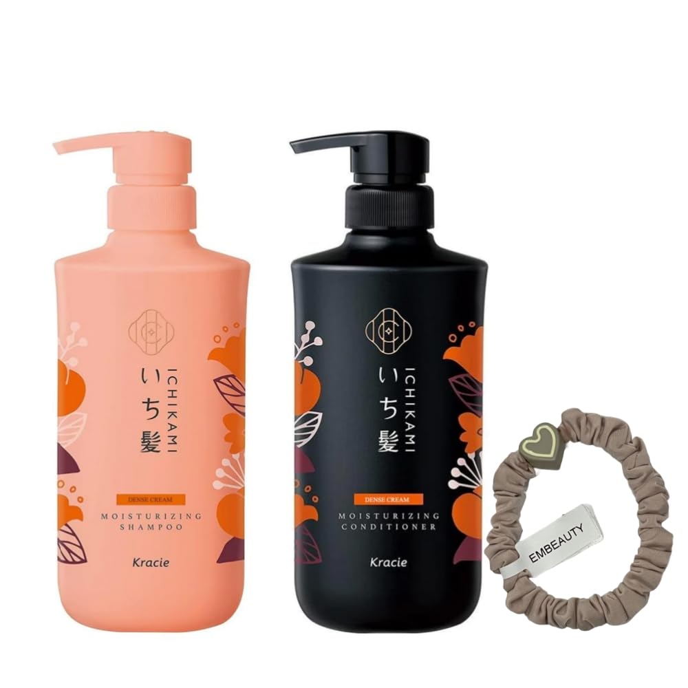 EMBEAUTY Ichikami champú hidratante, botella 480 ml para uso diario