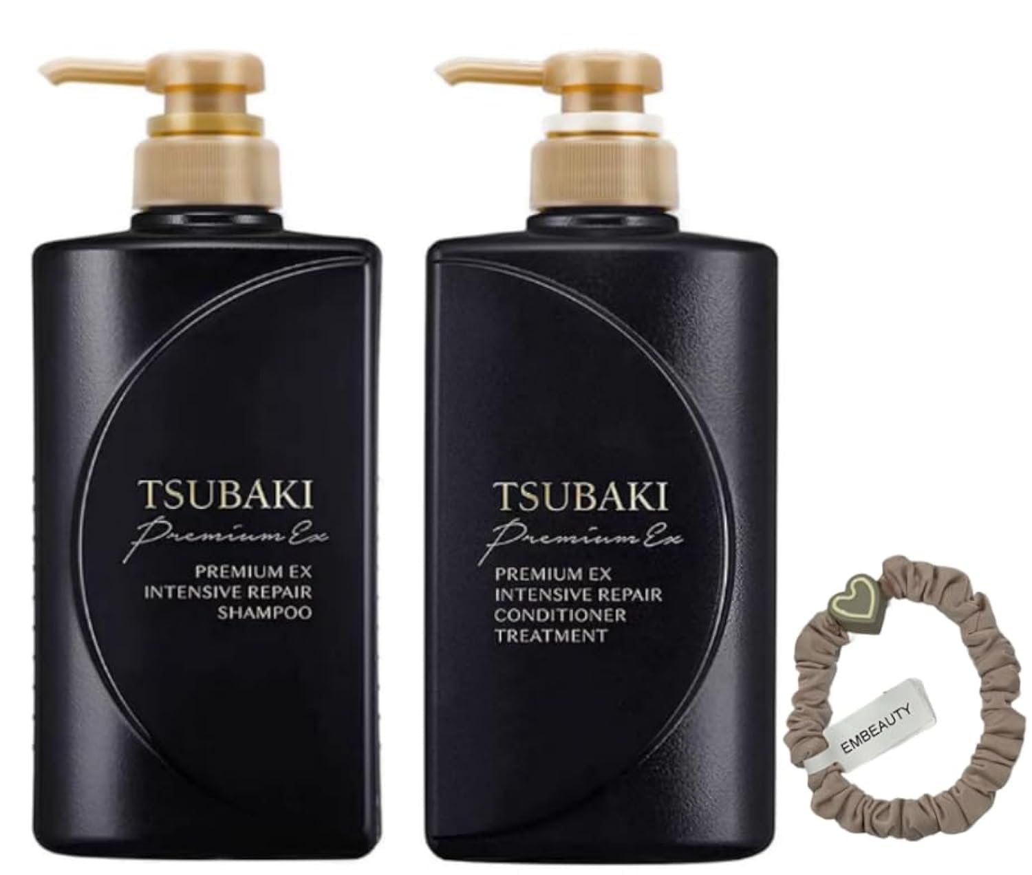 EMBEAUTY Premium Black EX Ion Shampoo bottle for gentle cleansing and shine