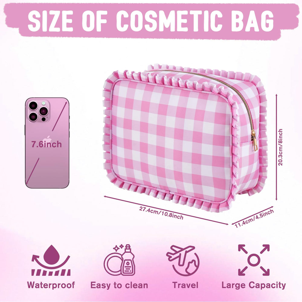 EMBRUNIOICE lightweight makeup bag easy to carry on trips