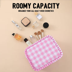 EMBRUNIOICE large travel makeup bag spacious storage for full-size products