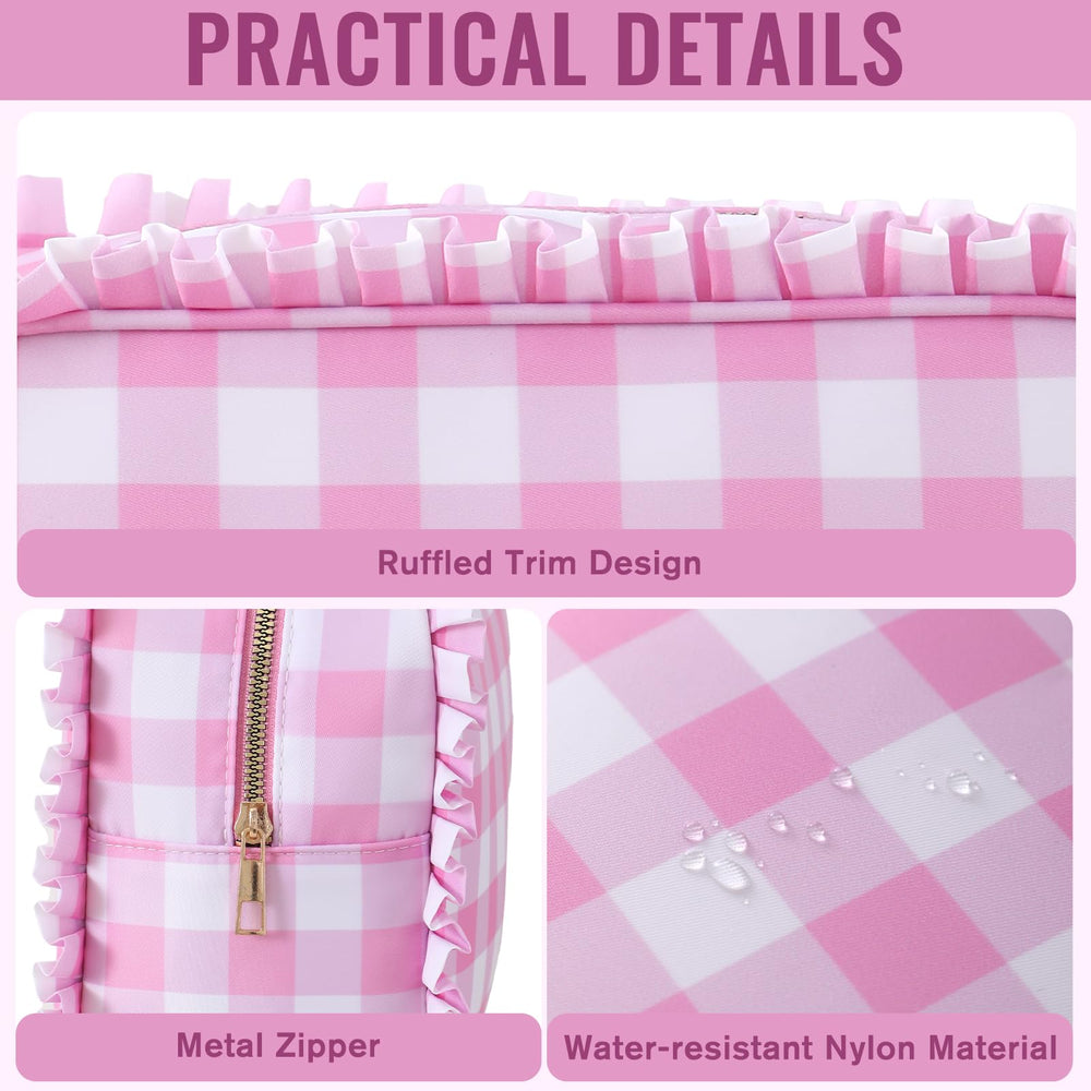 EMBRUNIOICE durable nylon toiletry organizer bag sturdy wear-resistant construction