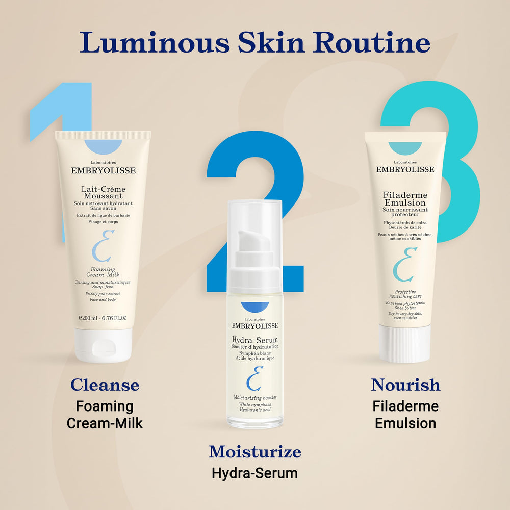 Embryolisse Filaderme Emulsion cream appearance conveys radiant skin.