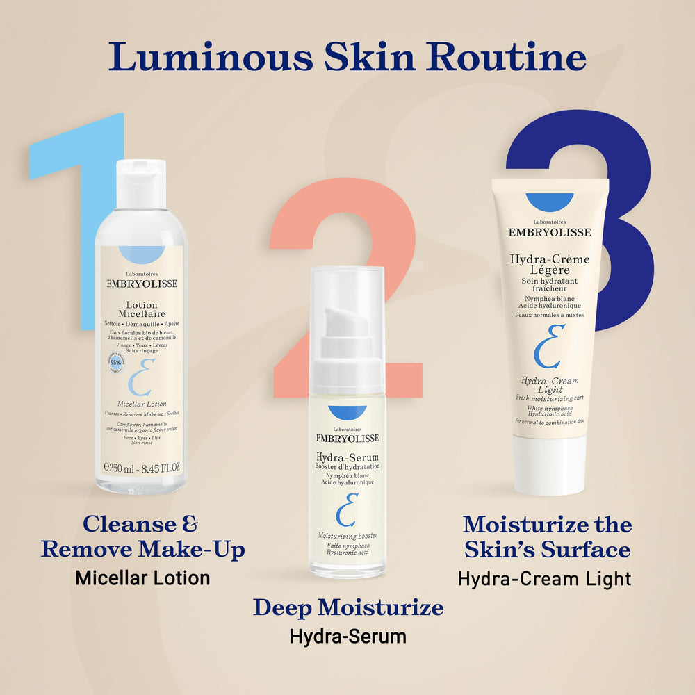 Aluminum tube packaging of Embryolisse Hydra-Cream Light emphasizes sustainability