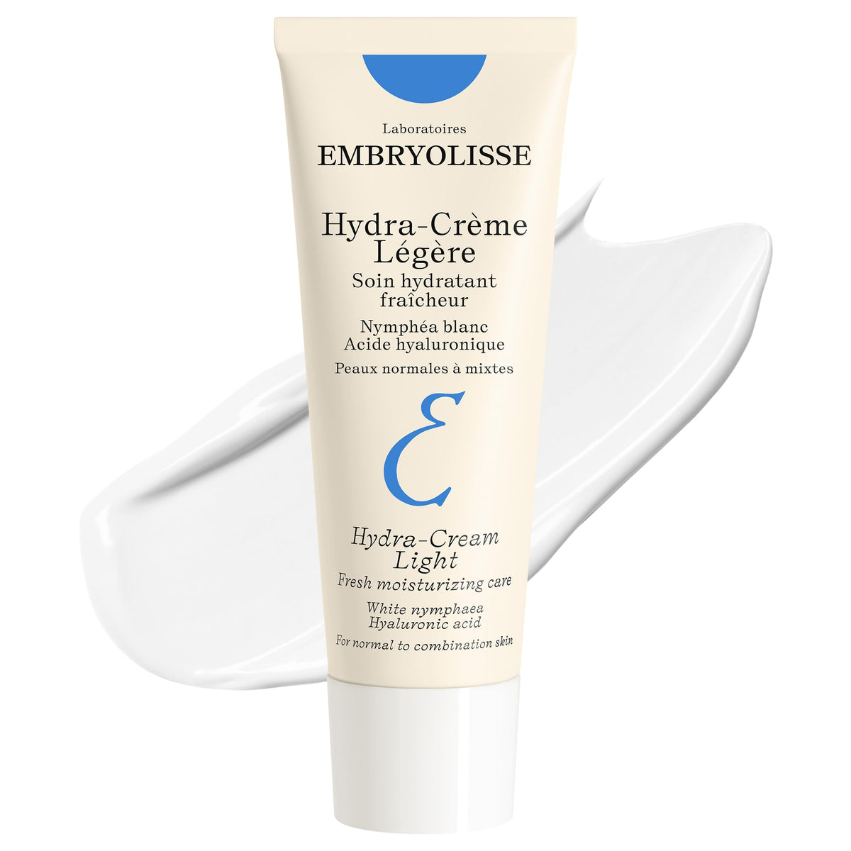 Embryolisse Hydra-Cream Light tube being squeezed for weightless hydration