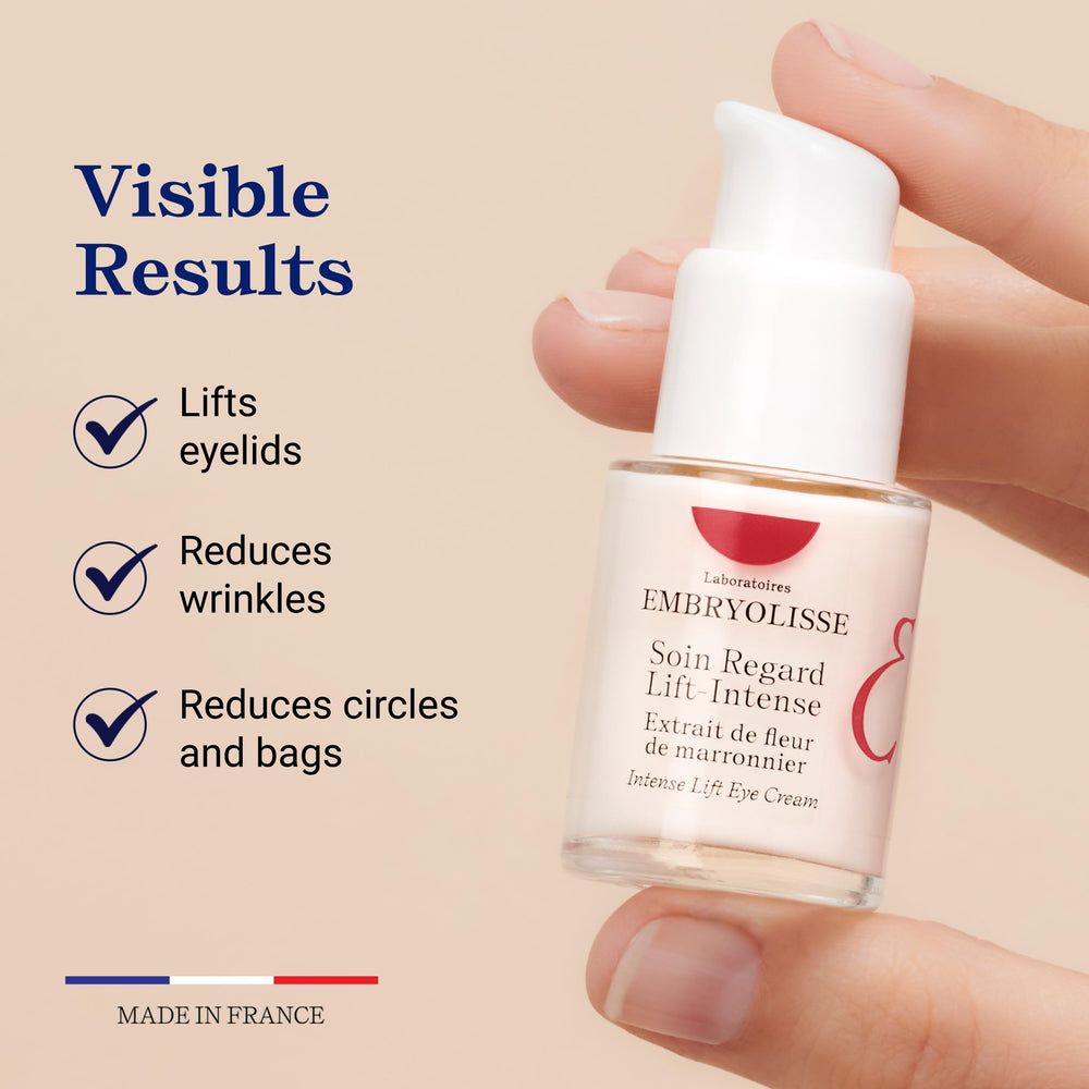 Embryolisse Intense Lift Eye Cream shows hyaluronic hydration close-up