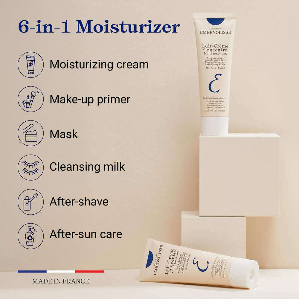 Embryolisse Lait-Crème Concentré swatch demonstrating the creamy texture and satin finish.