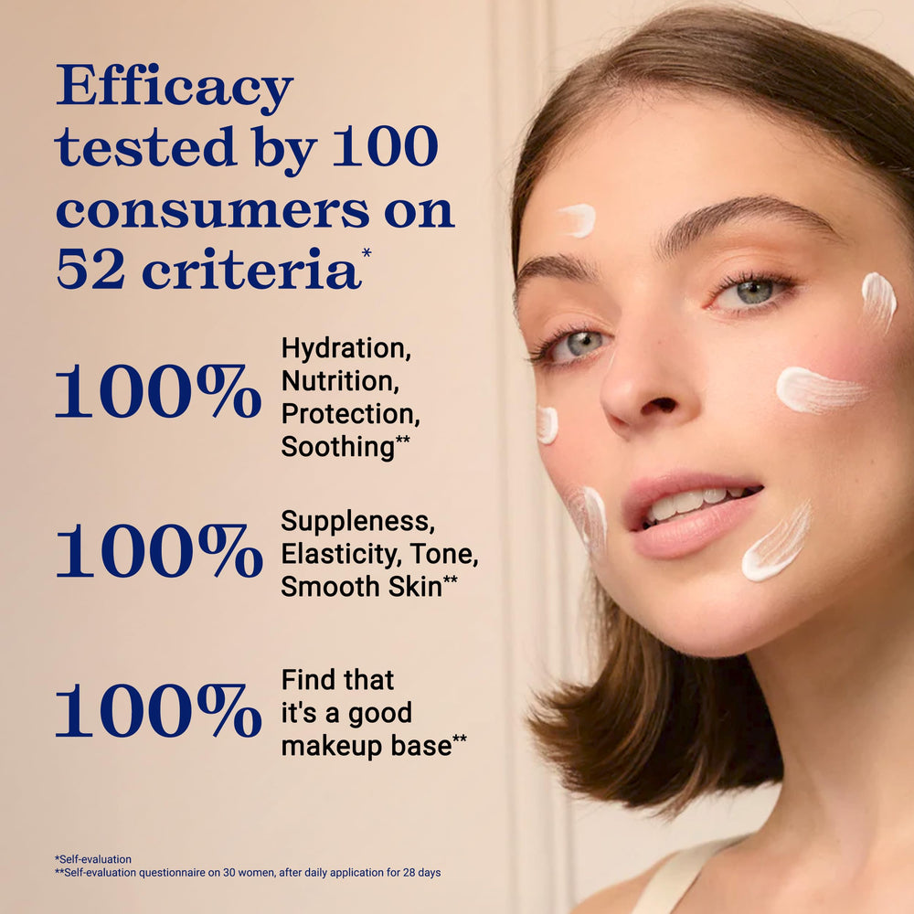 Embryolisse Lait-Crème Concentré glow after application for radiant skin.