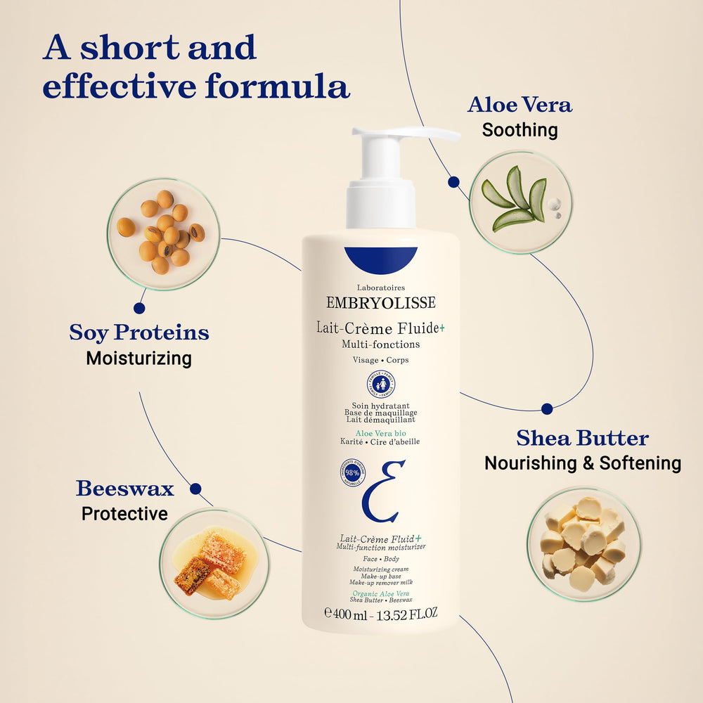 Embryolisse Lait-Crème Fluid+ used as makeup base for smoother, longer-lasting looks