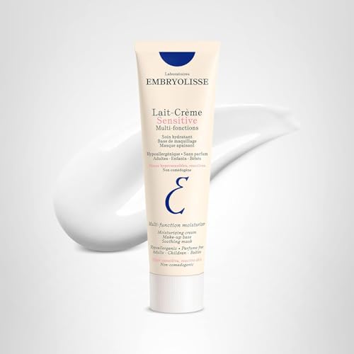 Fragrance-free swatch of Embryolisse Lait Crème Sensitive for sensitive skin use.