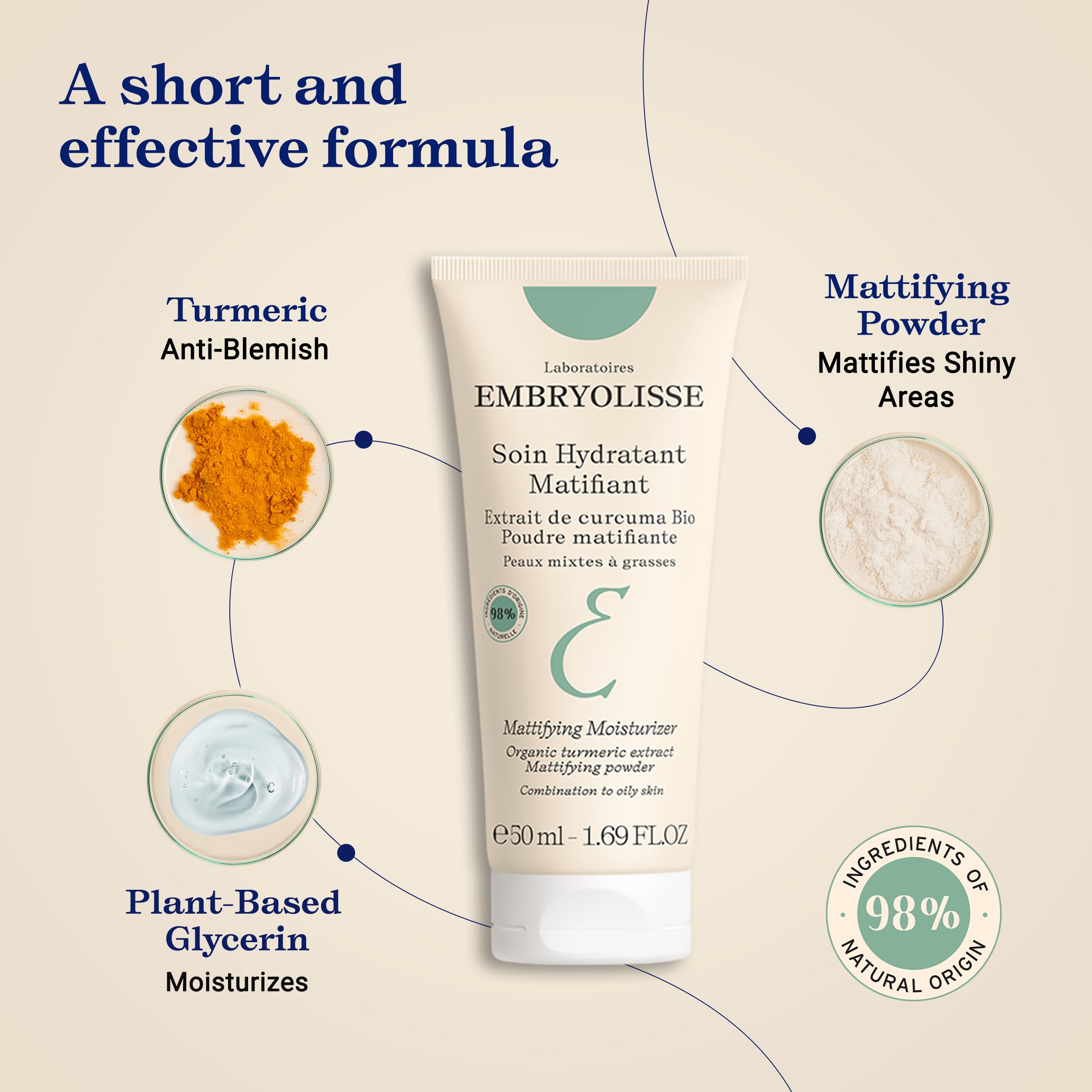 Embryolisse Mattifying Moisturizer packaging highlighting clean, paraben-free formula