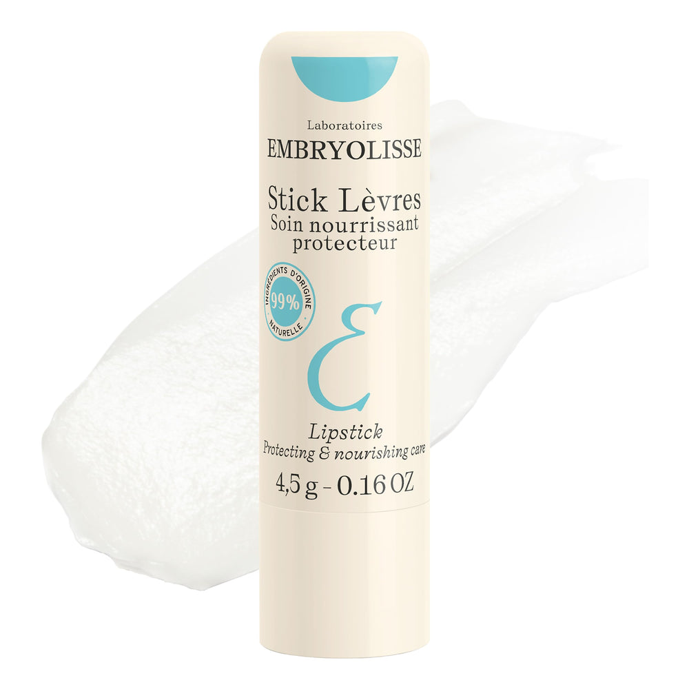 Embryolisse Protective Repair Lip Balm tube close-up showing rich hydration for lips.
