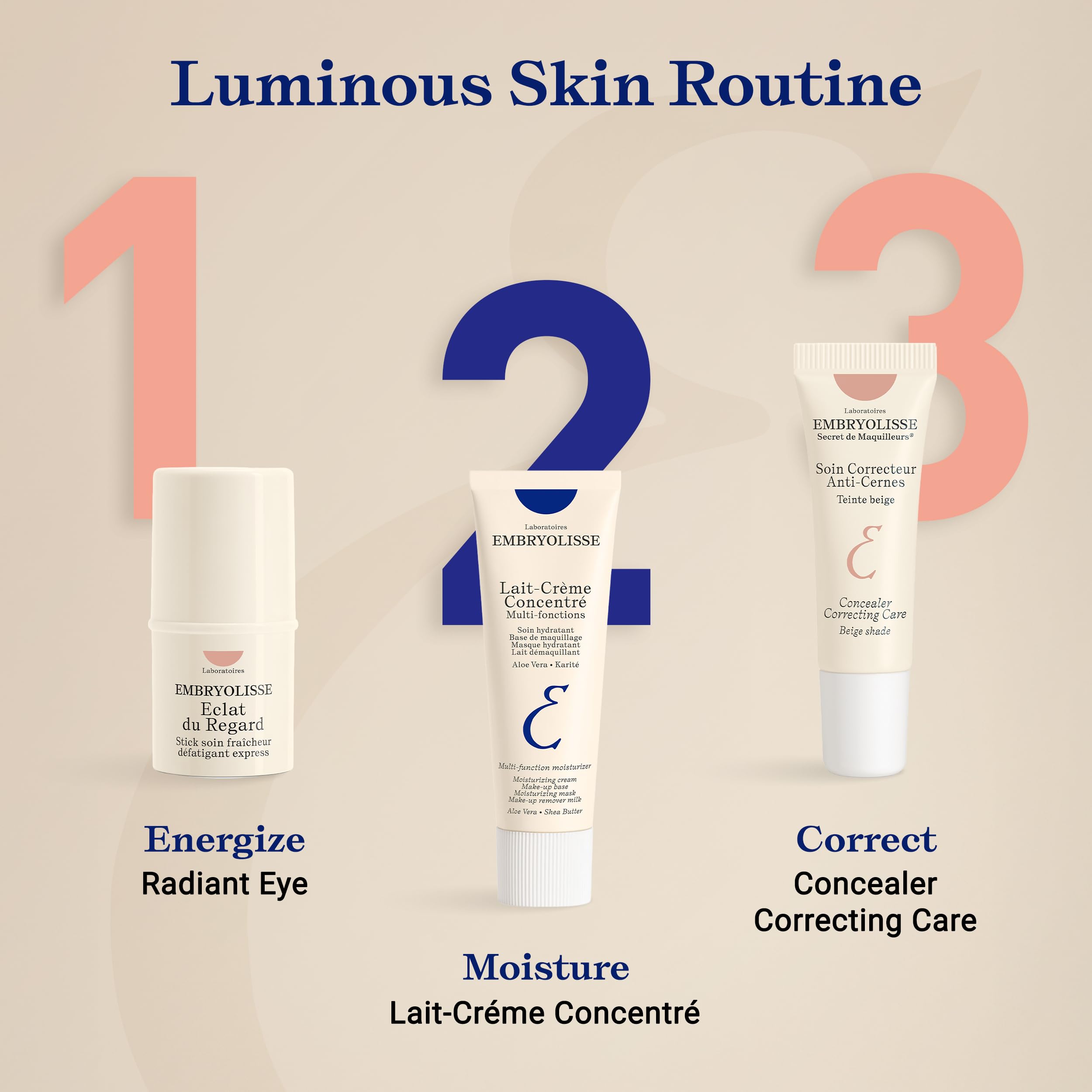 Embryolisse Radiant Eye Stick France-made craftsmanship signals premium skincare quality.