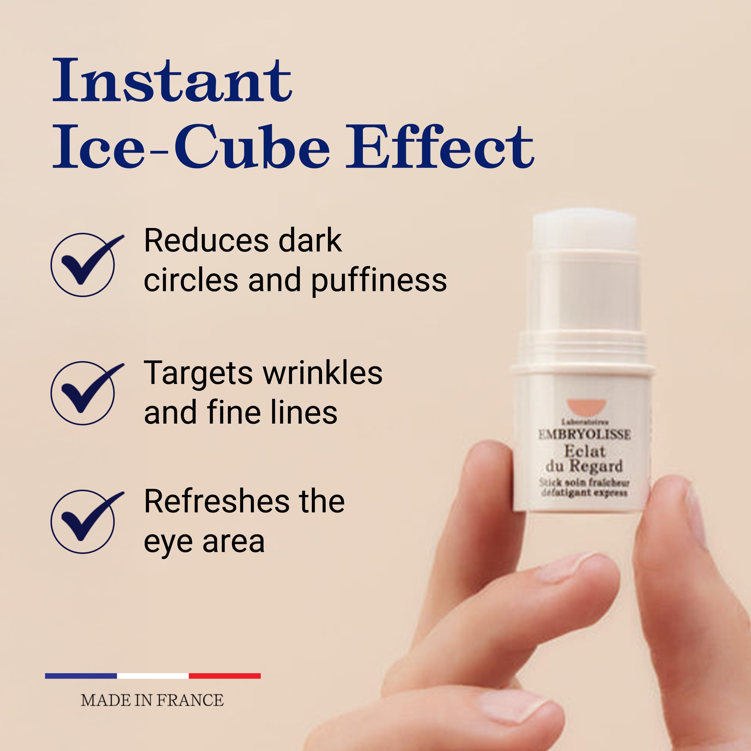 Embryolisse Radiant Eye Stick targets the under-eye area with soothing Aloe Vera.