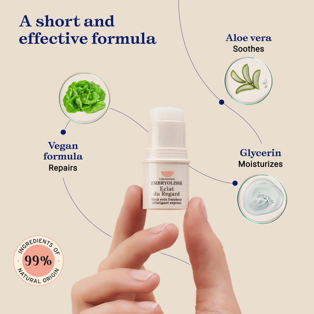 Embryolisse Radiant Eye Stick vegan and cruelty-free option for sensitive skin.