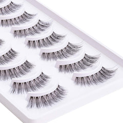 EMEDA 005 cat-eye 3D demi wispy lashes adding gentle lift and depth