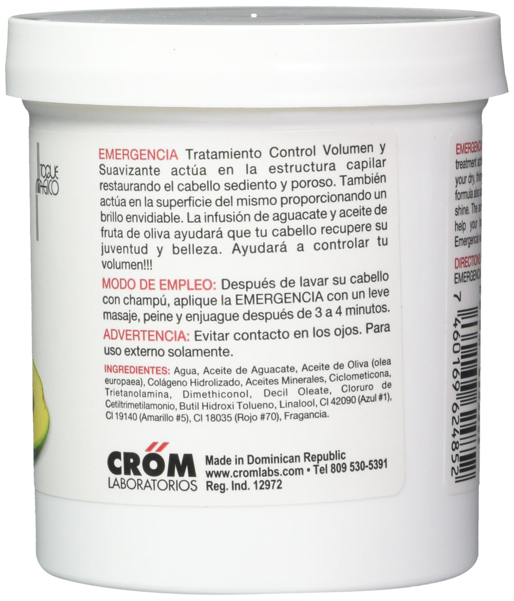 Emergencia Toque Magico softening mask being applied for smoother skin