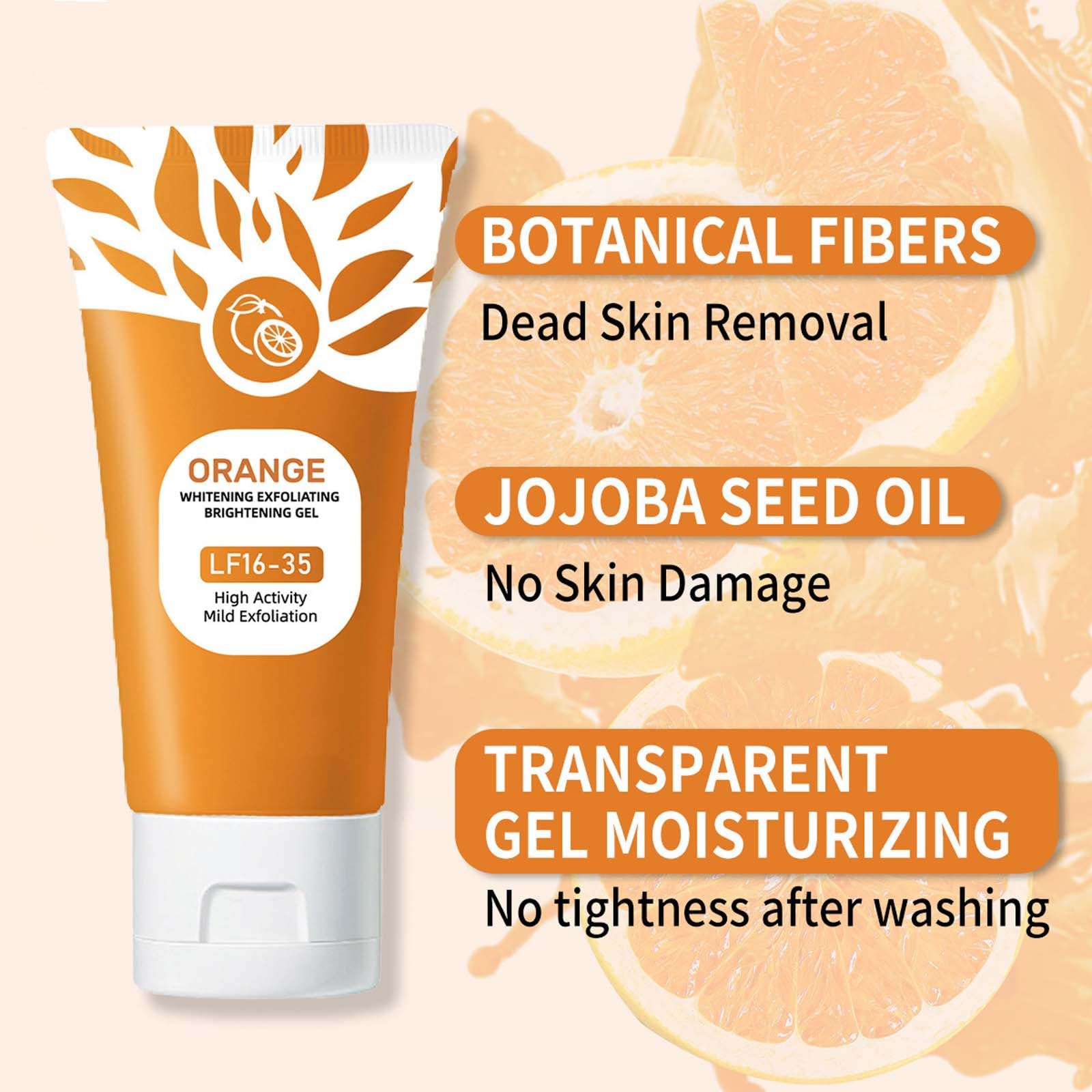 Emgmcp Orange Exfoliating Gel moisturizing formula preserves hydration during exfoliation