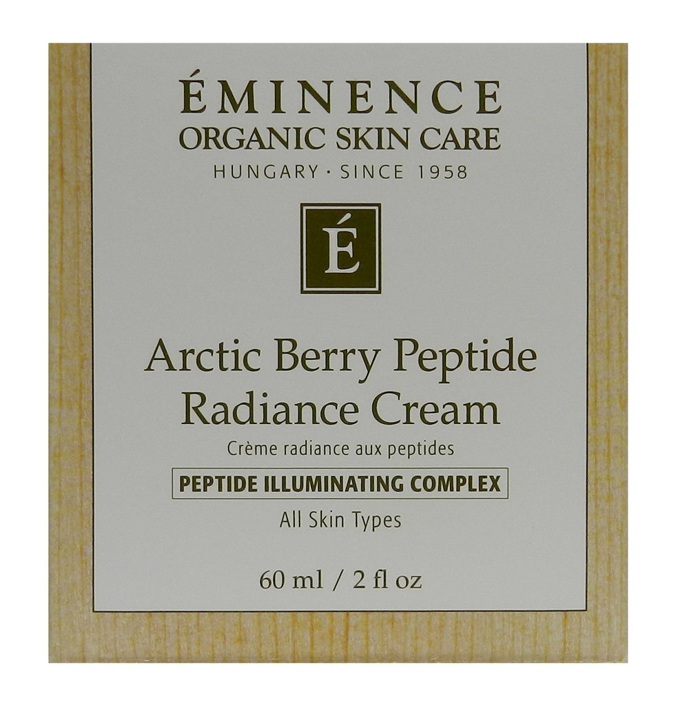 Eminence Arctic Berry Peptide Radiance Cream swatch reveals smooth texture and quick absorption.