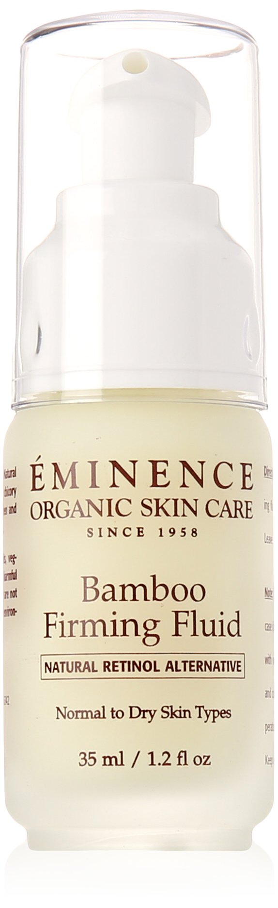 Eminence Bamboo Firming Fluid bottle for daily dry-skin hydration
