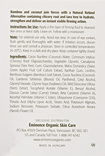 Eminence Bamboo Firming Fluid finish hints smooth, radiant-looking skin