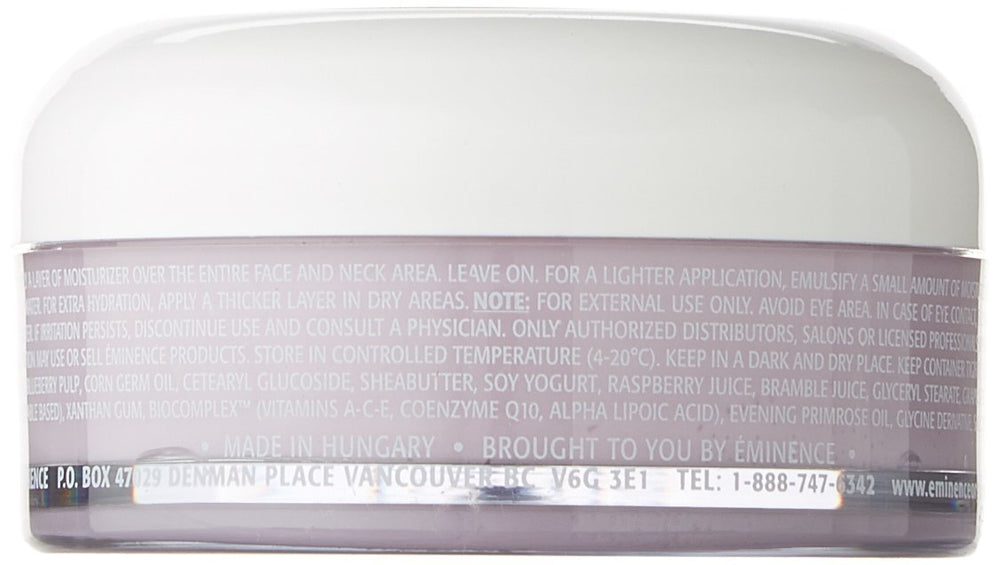 Eminence Blueberry Soy Night Recovery Cream ingredients – antioxidant-rich botanical blend.