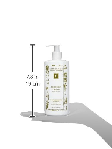 Eminence Bright Skin Cleanser foaming application demonstrating a gentle daily cleanse