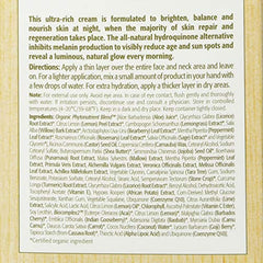Applying Eminence Bright Skin Overnight Correcting Cream on skin shows gentle nightly correction and smoothness.