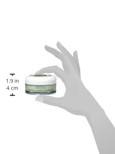 Dab of Eminence cream on forearm demonstrates hydration and evening tone correction.