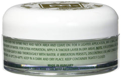 Eminence Bright Skin Overnight Correcting Cream jar open ready for application.