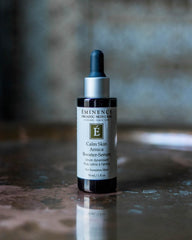 Eminence Calm Skin Arnica Serum dispenser demonstrates easy application for sensitive skin