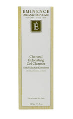 ÉMINENCE Charcoal Exfoliating Gel Cleanser foamy lather enhances pore refinement and skin clarity.