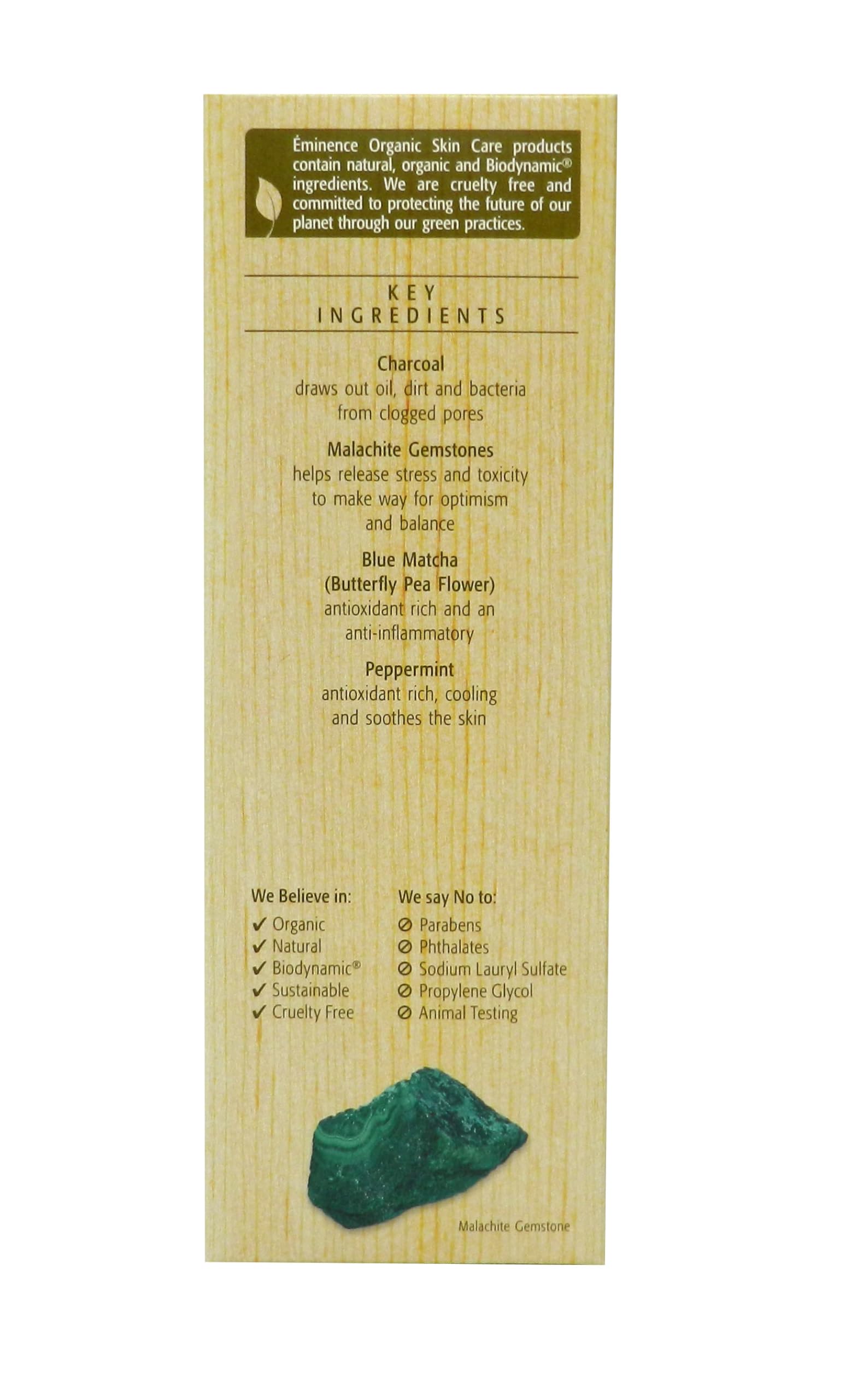 ÉMINENCE Charcoal Exfoliating Gel Cleanser pores closeup highlights impurity extraction and smoother texture.