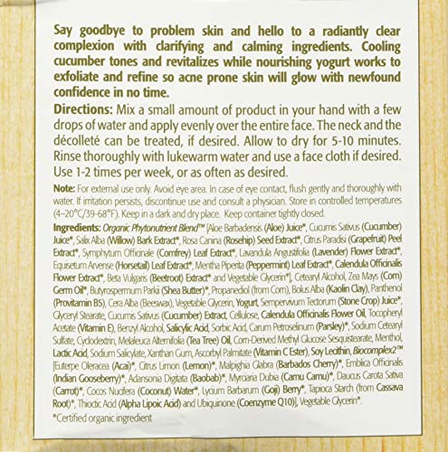 Eminence Clear Skin Probiotic Masque packaging box highlights clean, balanced skincare