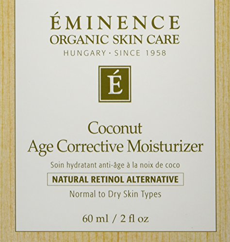 Eminence coconut oil texture shows a rich, nourishing cream for daily moisture.