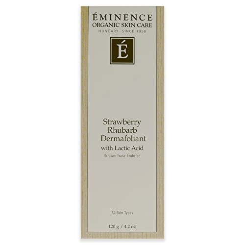 Eminence Dermafoliant label close-up with usage guidance for daily care